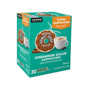 The Original Donut Shop One-Step Cinnamon Dulce Cappuccino, Cápsulas K-Cup Individuales Keurig, Paquete de 20 - Product Image 1