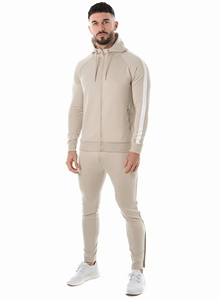 New Style 100% Cotton Fabric Jogging Men'S Sweatsuits Casual Custom Logo Tracksuits With <b>Hood</b> for Men - Product Image 4