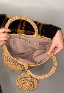 Sac en paille tissé à la main - Product Image 2