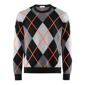 Pulls pour hommes nouveau style de vêtements d'hiver pull Argyle pour hommes haut tendance Logo personnalisé/couleur respirant anti-rides pull Argyle - Product Image 5
