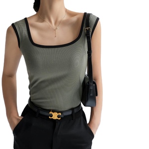 Débardeur Femme de Haute Qualité en Coton et Bambou Léger et Respirant avec Empiècements en Maille, Grandes Tailles Disponibles – Vente en Gros - Product Image 4