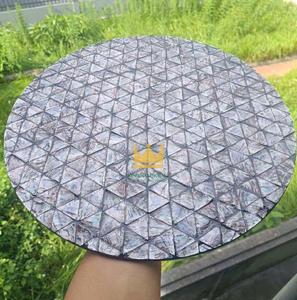 Good Quality Mother of Pearl Round <b>Placemat</b> <b>Table</b> Mat MOP Inlay Dining <b>Table</b> Mosaic Inlay <b>Placemats</b> from Vietnam - Product Image 3