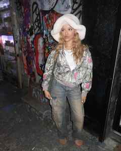 Mens Winter Leaf Camo Pullover <b>Hoodie</b> with Embroidered Patches Polyester/Cotton <b>Plain</b> Dyed - Product Image 4