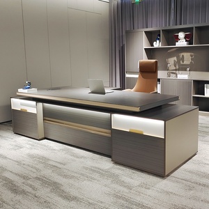 Ergonomic Convertible Executive <b>Office</b> Desk High Quality Durable Wooden Computer Table Modern Villa Furniture - Product Image 2