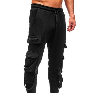 Pantalones Jogger Casuales de Lona para Hombre al por Mayor, Ajuste Delgado Personalizado con Cordón y Bolsillos, Ideales para Correr, Entrenar, Gimnasio y Fitness, de Secado Rápido 2026 - Product Image 1