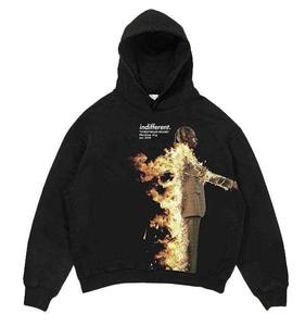 Sudadera con capucha de ropa de calle Vintage Premium de alta calidad de fabricante personalizado bolsillo con cremallera bordada-impresiones GSM Premium de invierno lavadas - Product Image 6