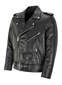 Faux Leather Regular Jacket Stylish Unisex Outerwear Motorbike High Street Style Zipper Closure Winter Front Logo <b>Fur</b> <b>Trim</b> - Product Image 2