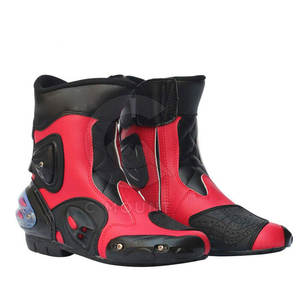 Chaussures de moto confortables sur mesure en cuir véritable, chaussures de moto les plus vendues à vendre - Product Image 1