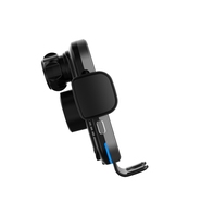 Chargeur de voiture sans fil à induction automatique 15W à charge rapide avec lumière d'ambiance, nouveau support de téléphone portable
