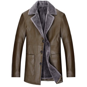 Manteau en cuir véritable pour homme ARKE ENTERPRISES - Col rabattu respirant, boutons recouverts, personnalisable, 100% cuir de vache, vente en gros - Product Image 4