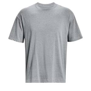 Venta al por mayor diseño personalizado en blanco 80% Algodón 20% poliéster camisetas ropa de hombre gimnasio manga corta verano hombres camisetas gris - Product Image 4