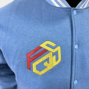 Veste universitaire personnalisée OEM manches en laine pour l'hiver veste universitaire Letterman de baseball veste universitaire brodée sur mesure - Product Image 4