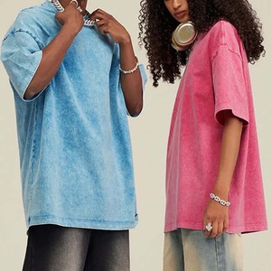 T-shirt ample personnalisé Premium Couple graphique Vintage Streetwear sérigraphie t-shirts surdimensionnés - Product Image 6