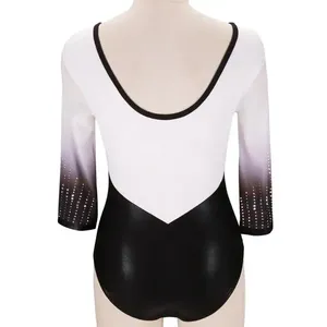 Leotardos de Ballet de Manga Larga de Tela Mystique para Niñas, Venta al Por Mayor para Competencias, Color y Logotipo Personalizados, Ropa de Danza OEM para Actuaciones - Product Image 3