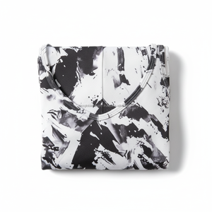 เสื้อชั้นในกีฬาพิมพ์ลายทันสมัย สายคู่ คอวี เสื้อโยคะลายมัดย้อมสวยงาม เสื้อชั้นในออกกำลังกายสำหรับยิม ชุดออกกำลังกายที่ยั่งยืน - Product Image 6