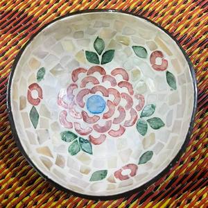 Hot Selling VITRAPRO CO-B400 Vintage Coconut Shell Bowl Inlaid Pearl Eco-Friendly <b>Tableware</b> Utensil Handicraft Made Vietnam - Product Image 4