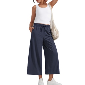 High-Waist Loose Wide Leg Pants for Women Flared <b>Trousers</b> Cotton/Fleece Women's Pants & <b>Trousers</b> High Quality - Product Image 1