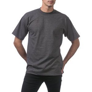 Spandex/Nylon cuello en V media manga Hip Hop camiseta con patrón 180g hombres Color sólido blanco Casual verano todo-fósforo otoño hombro - Product Image 6