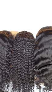 AW Vietnam 100% vierge cuticule alignée Remy perruque de cheveux indiens pour fermeture à lacet suisse Super Double dessiné 5*5 6*6 pour les femmes noires - Product Image 4