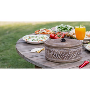 Advantageous Designing Handmade Eco Friendly Modern Food Serving Hot <b>Pot</b> Kitchen Restaurant and Hotels Chapati Roti Box Supply - Product Image 6