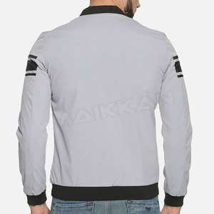 Wholesale High Quality Men's Stylish <b>Slim</b> <b>Fit</b> Waterproof Eco-Friendly Bomber <b>Jacket</b> with Stand Collar Winter Fashion OEM Options - Product Image 4