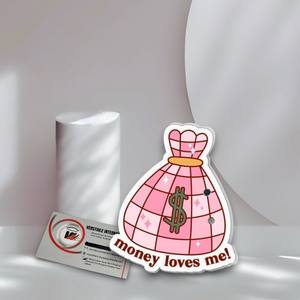 Plaques à cils magnétiques en acrylique personnalisables, motif dollar, cœur, fleur, écologiques, marque privée - Product Image 3