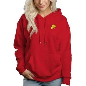 2024 femmes sweat à capuche de haute qualité logo sourire chaud et doux un sweat à capuche propre unisexe pull à capuche pour les femmes - Product Image 4