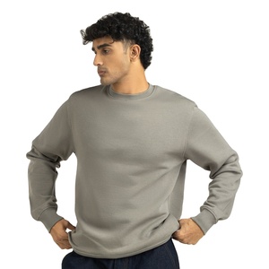 Sweat-shirt streetwear pour homme, 240g, coton molletonné, épais, col rond, hiver, service OEM écologique - Product Image 2