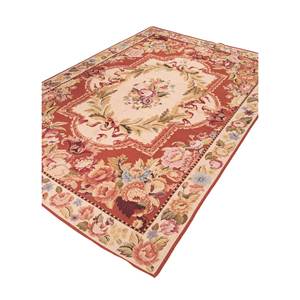 Tapiz y Arte Mural de Lana con Patrón Floral Rosa y Morado para Decoración del Hogar por Jaipur Rugs US - Product Image 2