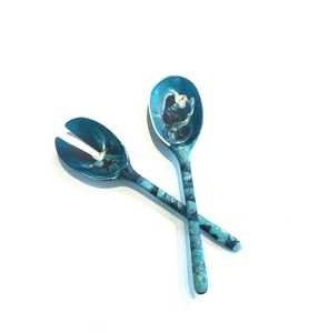 Trang Trí Màu Xanh Màu Sắc Nhựa Salad Máy Chủ Cho Khách Sạn Nhà Bếp Nhà Hàng Và Nhà Bếp Nhựa Thủ Công Mỹ Nghệ Cho Trang Trí Nội Thất - Product Image 2