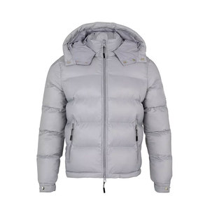 2025 veste bouffante en laine brillante pour hommes nouveauté manteau à bulles Style de mode avec fermeture à glissière veste bouffante - Product Image 4