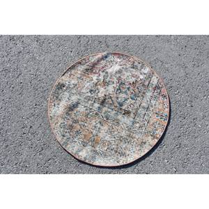 Alfombra Vintage Beige Azul 2,3x2,3 pies Alfombras Turcas - Product Image 2