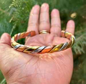 1 Pc Pure AshtadhatuCopper Brass Silver Healing BangleCuffBraceletJewelrySpiritual <b>Bangle</b> for Kriya Astrological - Product Image 4