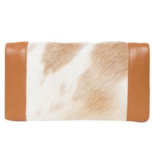 Stylish Bohemian Custom Genuine Leather <b>Wallet</b> Clutch Bag with Zipper Closure Tassel Unisex Customizable Color - Product Image 1