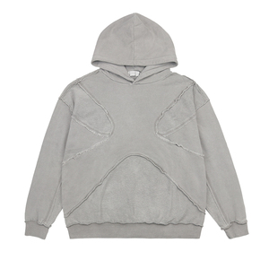 Sweat-shirts d'hiver en coton 100% de haute qualité, doublure polaire, séchage rapide, respirant, poche, patchwork vintage personnalisé pour hommes - Product Image 1