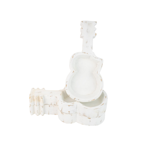 Handcarved Acacia Wood Guitar <b>Dough</b> <b>Bowl</b> for Candles Farmhouse Decorative Candle <b>Bowl</b> from Vietnam - Product Image 3