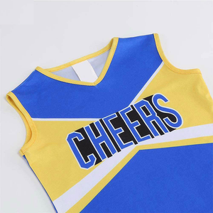 Service OEM en gros, conception personnalisée, ensembles d'uniformes de cheerleading légers pour femmes, impression par transfert thermique, logo, toutes les couleurs, 100% - Product Image 3