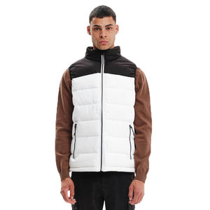 Solid Color Winter Puffer <b>Vest</b> <b>Men</b> Zipper Bubble Breathable Fabric Heated Warm <b>Vest</b> <b>men's</b> <b>vest</b> pocket - Product Image 1