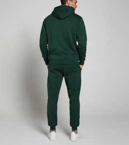 Ensemble survêtement streetwear thermique d'hiver délavé à l'acide, personnalisé, avec pantalon baggy et sweat à capuche zippé, coupe carrée, pour homme, vente en gros, fabricant - Product Image 2