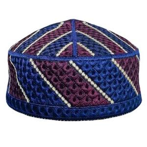 Venta al por mayor bordado trabajo impreso Gorra de fantasía sombreros musulmán Islam oración adoración gorra Kufi musulmán sombrero hombres Ramadán Eid regalo gorra - Product Image 3