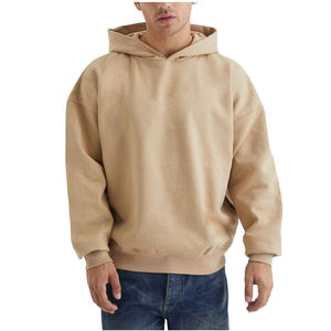 Sweat à capuche personnalisé 400G pour hommes, veste à capuche de couleur unie à double fermeture éclair, sweat-shirt à capuche lourd - Product Image 1