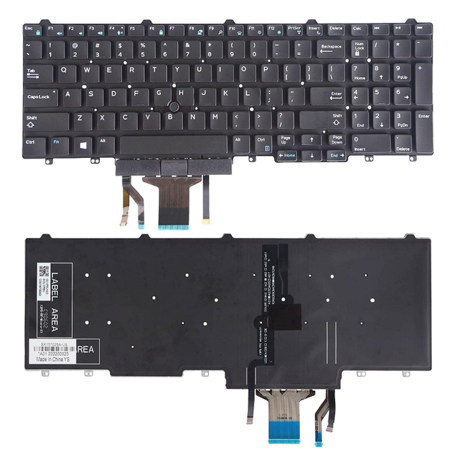 Laptop Keyboard Replacement for Dell Latitude E5550 E5570 E5580 E5590 E5591 5550 5570 5580 5590 5591