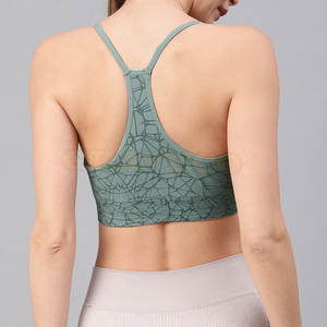 Soutien-gorge de sport pour femmes de qualité supérieure, respirant, grande taille, avec logo sur le devant, maintien élevé, design professionnel - Product Image 2