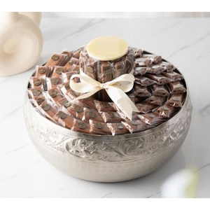 Elegance Desserts Sweets Chocolate Server Bowl <b>Prime</b> Quality Silver Metal Round Chocolate Bowl Desserts Display On-<b>Sale</b> - Product Image 1