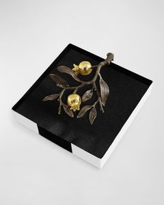 Lotus <b>Cocktail</b> Napkin Holder Elegant Floral Napkin <b>Tray</b> for Entertaining, Dining, or Spa-Inspired Decor - Product Image 3