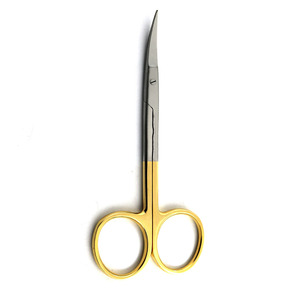 Ciseaux chirurgicaux lame incurvée tranchante opération ciseaux de pansement demi or ciseaux de coupe de point en acier inoxydable - Product Image 5