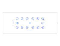 Système de maison intelligente Fox Domotics, interrupteurs muraux en verre 6 voies, connectivité Wi-Fi, fonctions de variateur tactile, noir et blanc, certifié CE