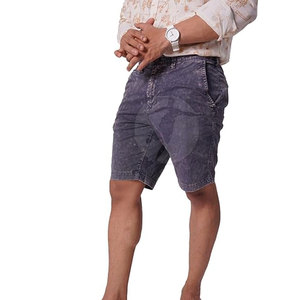 Shorts Casuales de Algodón con Lavado Ácido para Mujer, Nuevo Modelo, Servicio OEM, Diseño Personalizado con Cierre Elástico en la Cintura, Color Sólido Teñido - Product Image 1