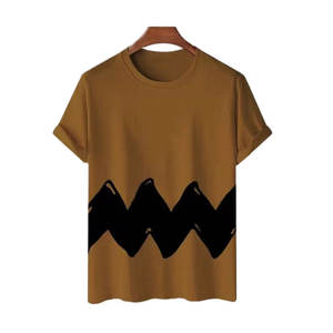 T-shirts grande taille promotionnels bon marché pour hommes, 3 panneaux de couleurs supplémentaires, T-shirts imprimés avec logo personnalisé pour hommes - Product Image 4