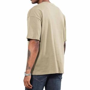 Ropa de hombre de media manga de algodón hecha a medida, camisetas de algodón informales gruesas de gran tamaño para hombre subidas por Dress Sports - Product Image 5